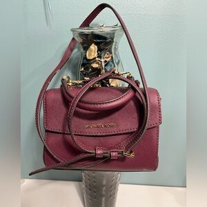 MICHAEL Michael Kors® Ava Extra Small Crossbody in Plum Color